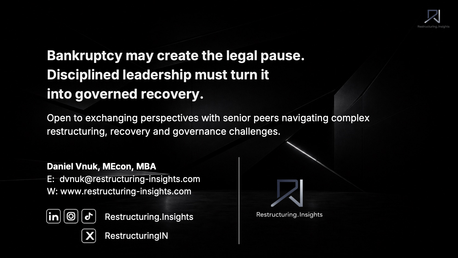 Slide 6 of 6: Turn the pause into a governed recovery path